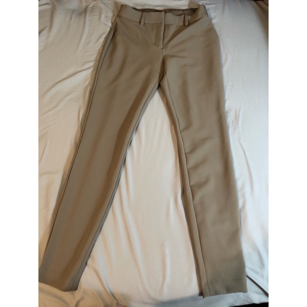 Express tan skinny dress pant